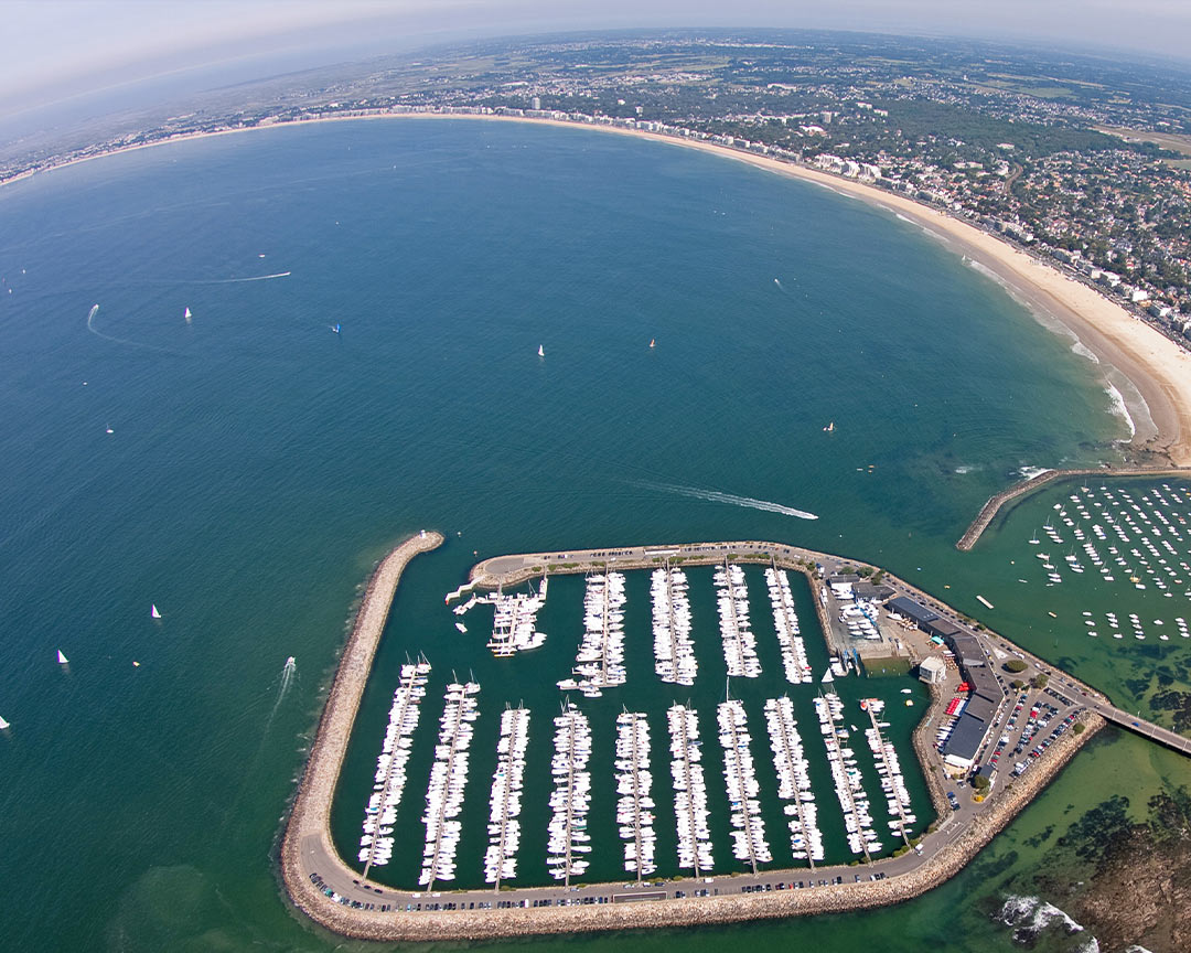 Aerial view photo of Pornichet marina
