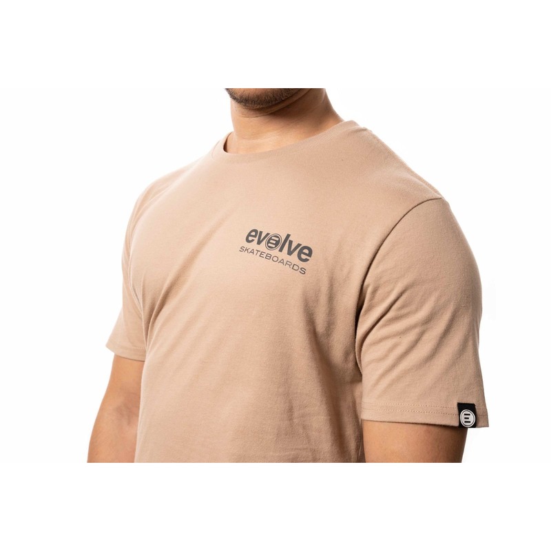 Evolve Essential Crew T-shirt Sand detalj